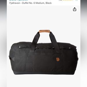FjallRaven Duffle No. 6 Black